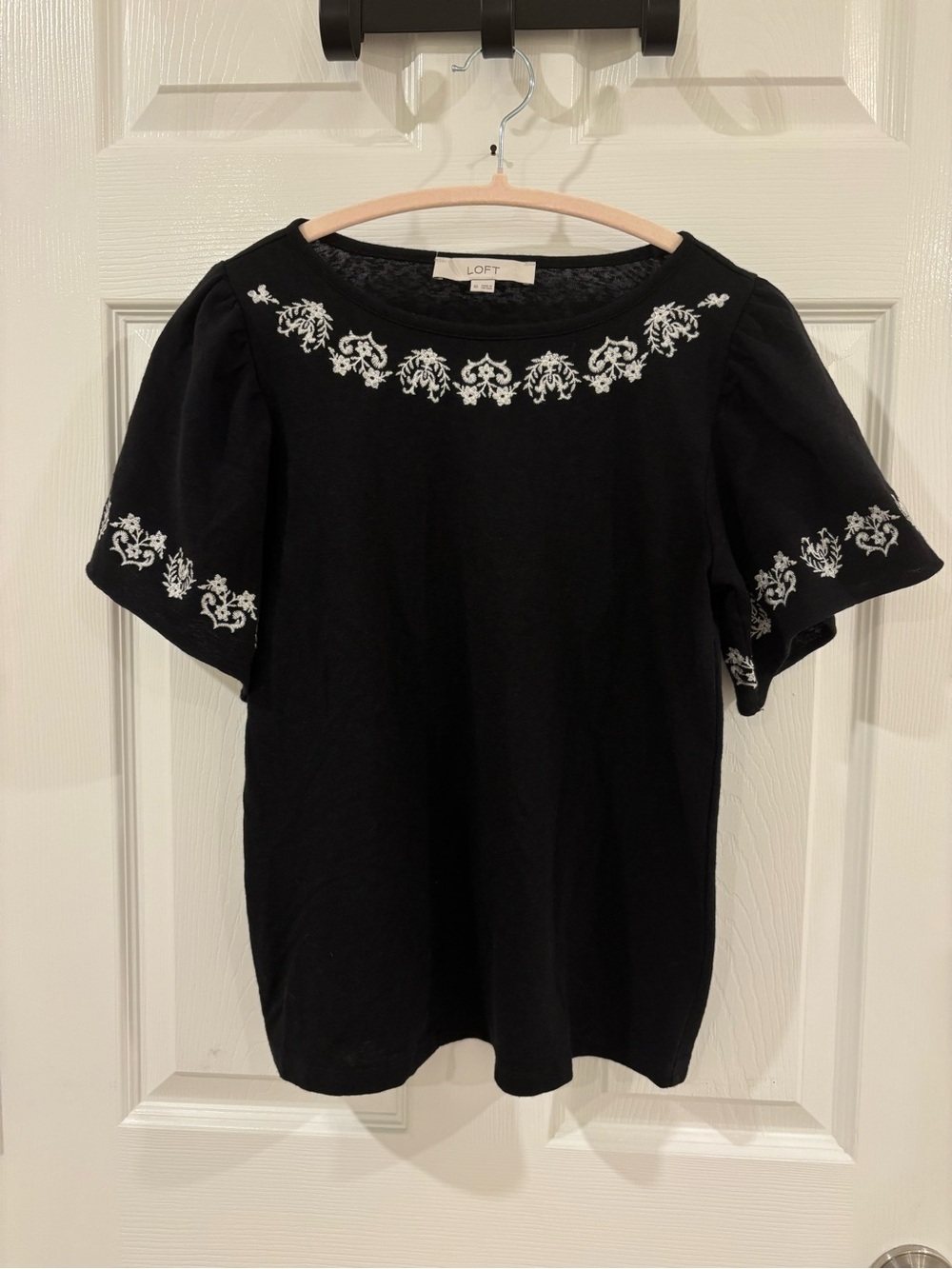 Loft Embroidered Top